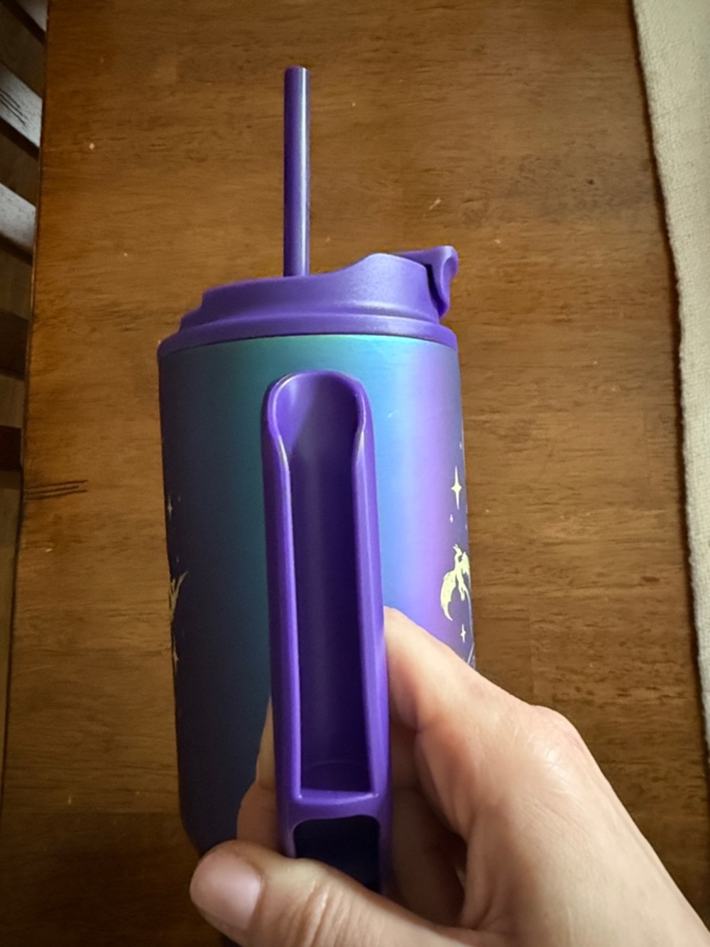 Frostbuddy 40oz Nebula Romantasy Theme Travel Tumbler with Handle - Picture 7 of 7